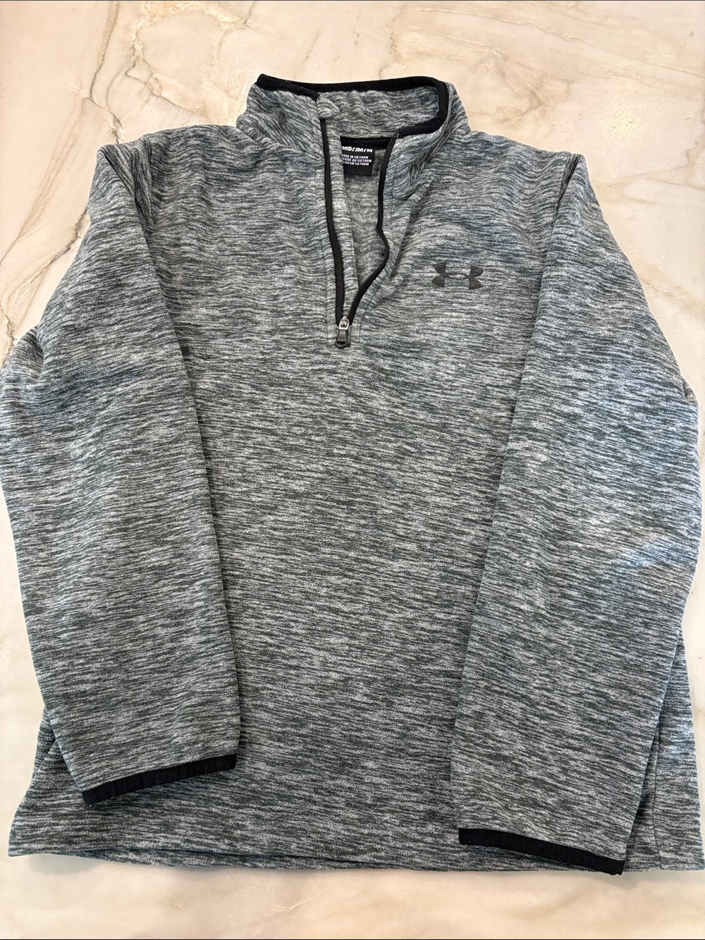 Under Armour Heather Gray Quarter-Zip Pullover